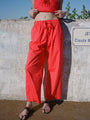 Dania Red Cotton Poplin Pant