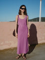 Leticia Orchid Satin Dress