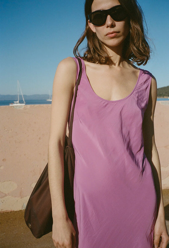 Leticia Orchid Satin Dress