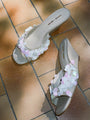 Larroudé x Ciao Lucia: Madalena Wedge Mule Beige Raffia