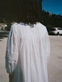 Ingrid White Cotton Voile Dress