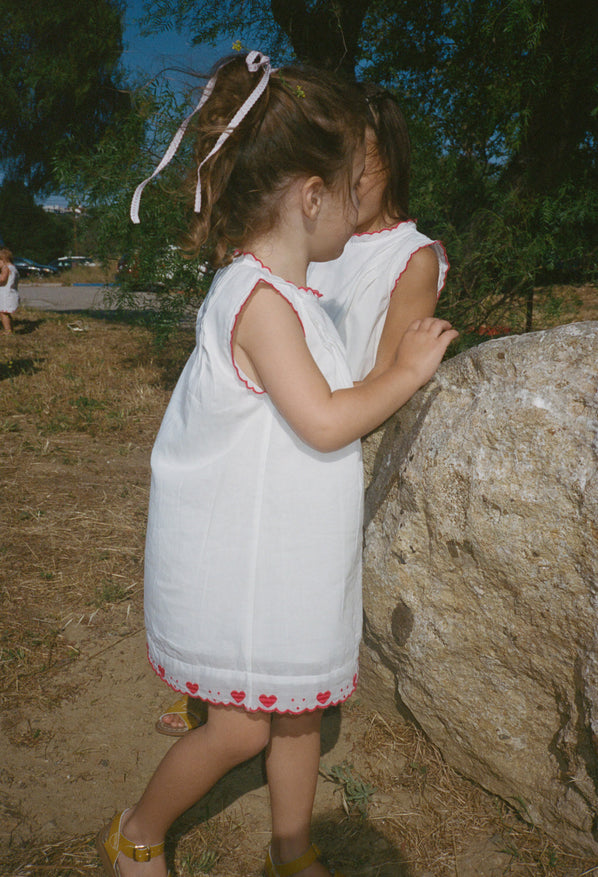 Ciao Bambini Ebba White Voile Dress
