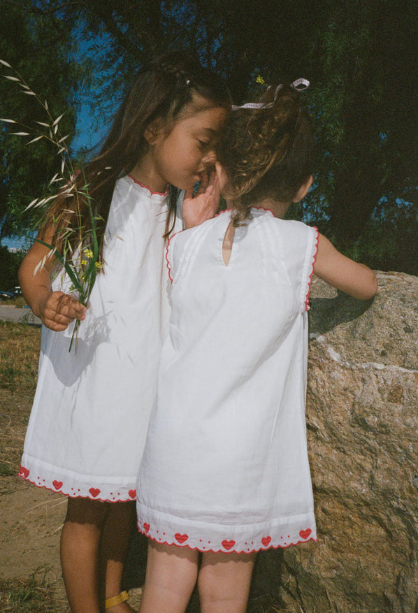 Ciao Bambini Ebba White Voile Dress
