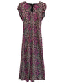 Kaira Violet Silk Dress