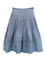 Enika Slate Cotton Voile Skirt