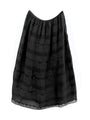 Safira Black Georgette Silk Skirt