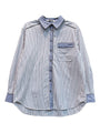 Delan Stripe Cotton Poplin Top