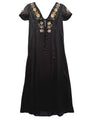 Elize Black Charmeuse Dress