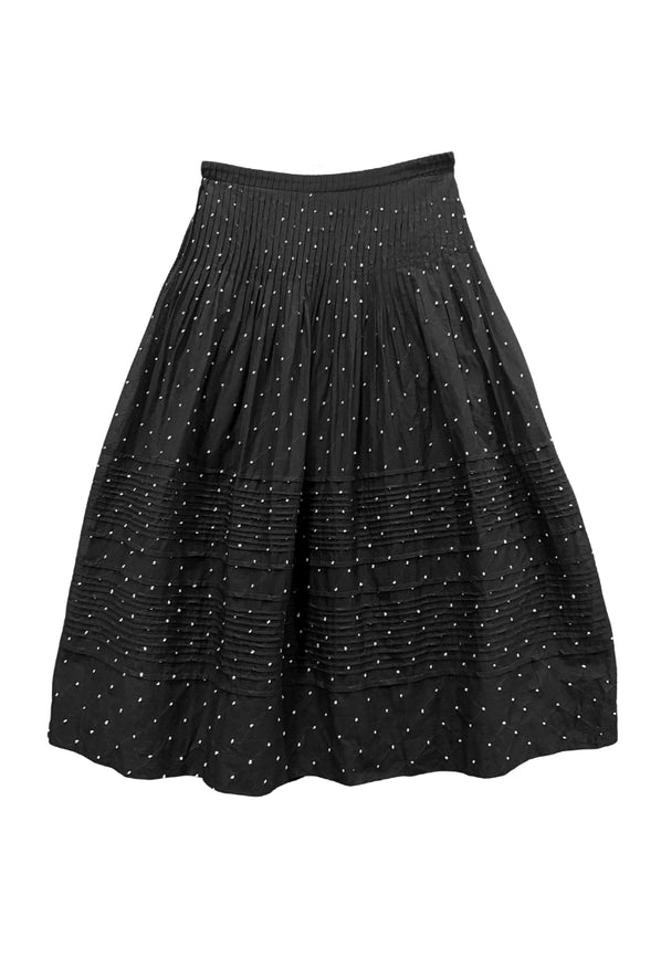 Enika French Knots Cotton Voile Skirt