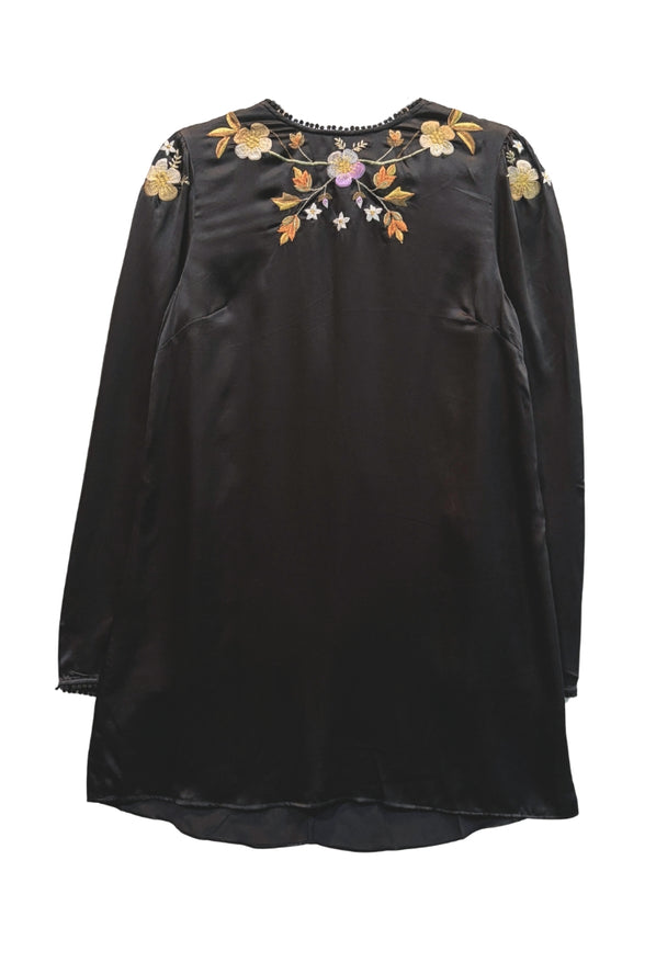 Kadia Black Charmeuse Dress