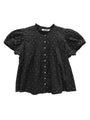 Laila Black Cotton Voile Top