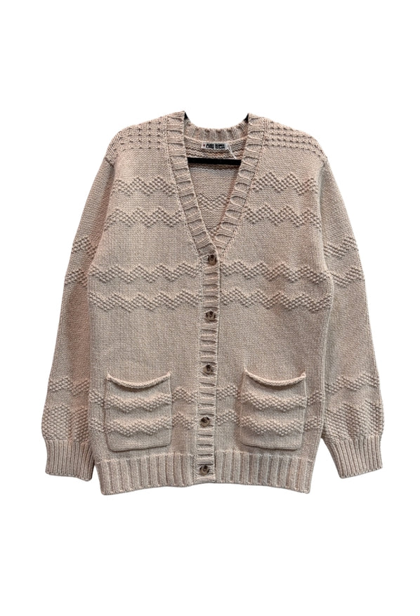 Marlyne Wheat Wool Cardigan