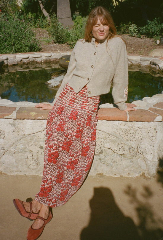 Olanna Poppy Silk Skirt
