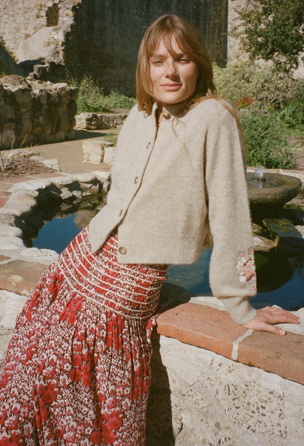 Liane Oatmeal Alpaca Knits Cardigan