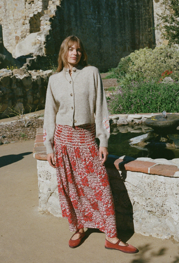 Olanna Poppy Silk Skirt