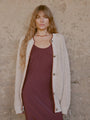 Julisa Bone Cotton Knit Cardigan