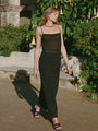 Beverly Black Georgette Silk Dress