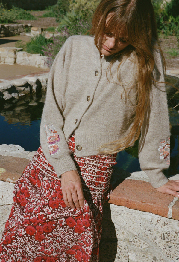 Olanna Poppy Silk Skirt