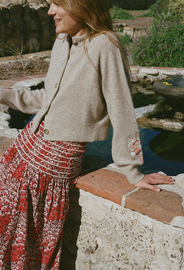 Liane Oatmeal Alpaca Knits Cardigan