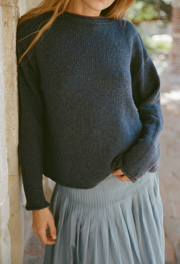 Sadie Denim Wool Blend Pullover