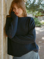 Sadie Denim Wool Blend Pullover