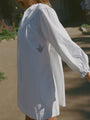 Tania White Cotton Poplin Dress