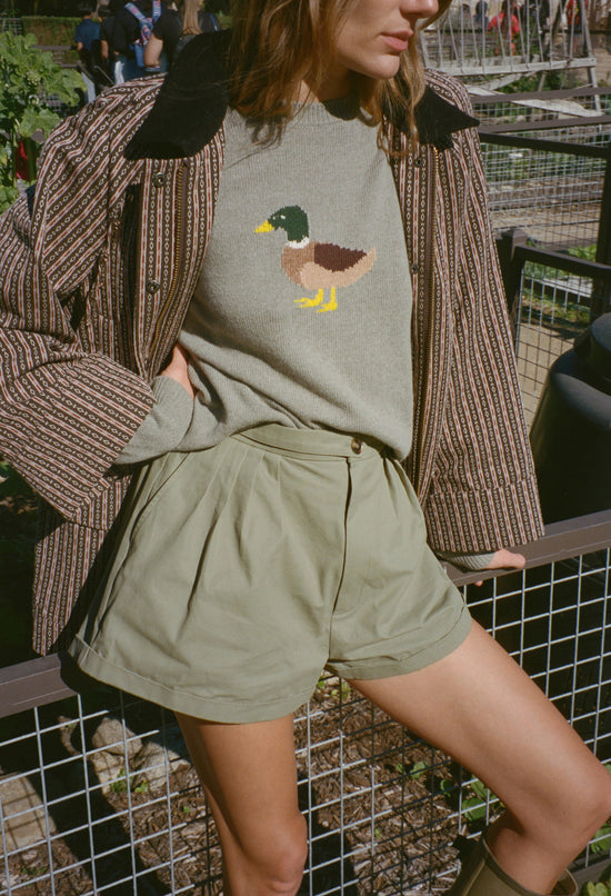 Mariko Khaki Chino Short