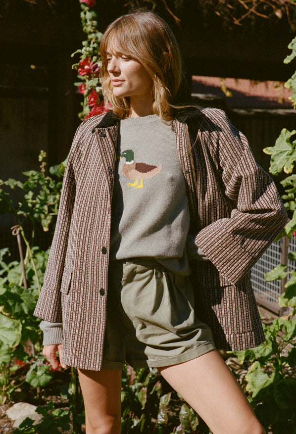 Logan Saddle Stripe Twill Jacket