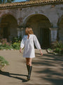 Tania White Cotton Poplin Dress