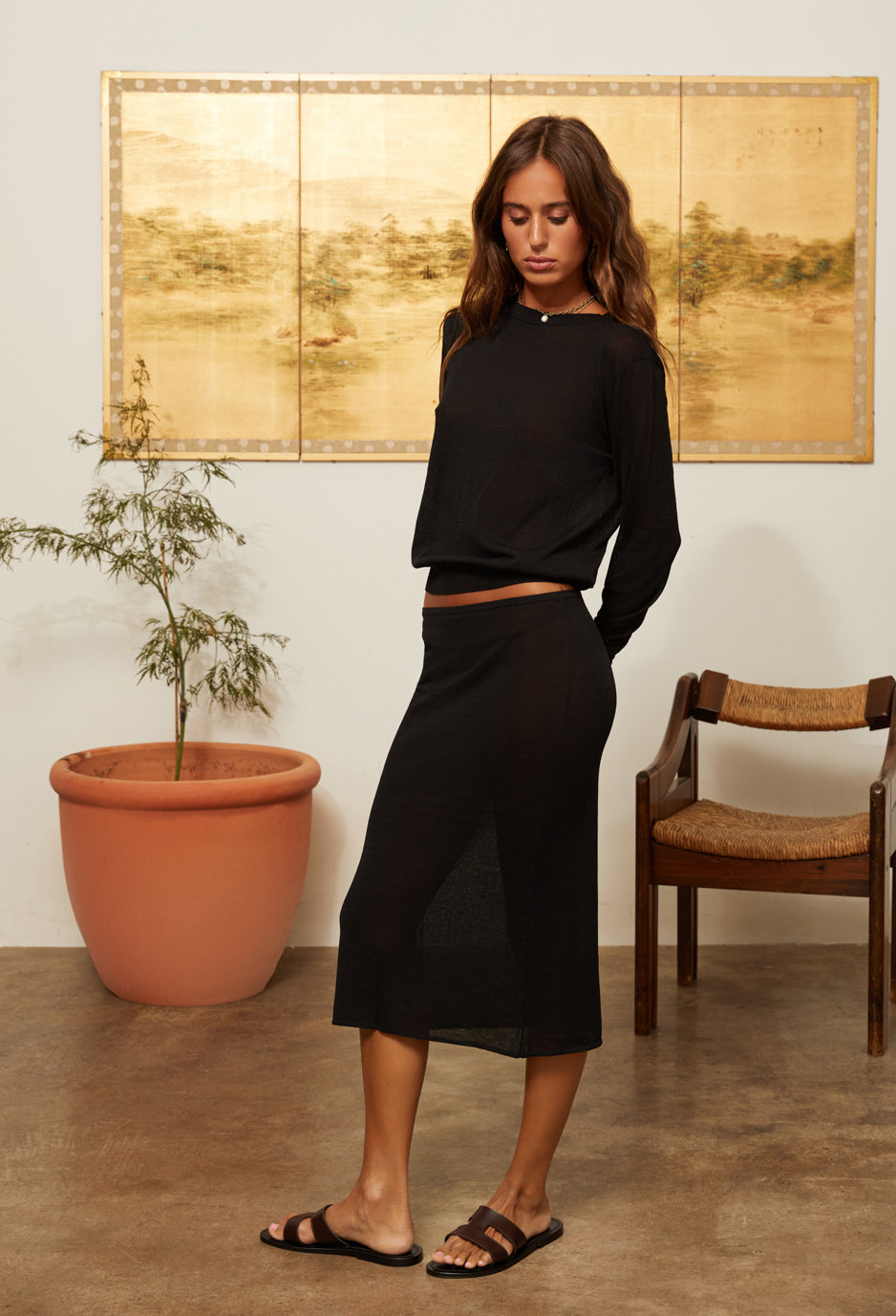 Faye Sheer Skirt