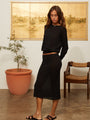 Lacerta Black Sheer Pullover Sweater