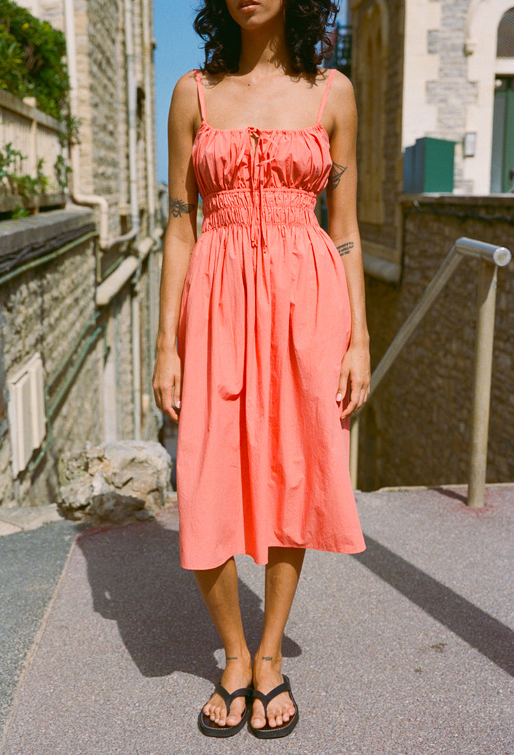 Gabriela Dress Grapefruit