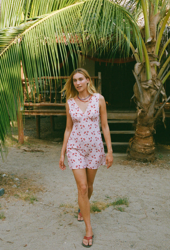 Castelo Geranium Print Silk Mini Dress Ciao Lucia Castelo Geranium Print Silk Mini Dress Ciao Lucia
