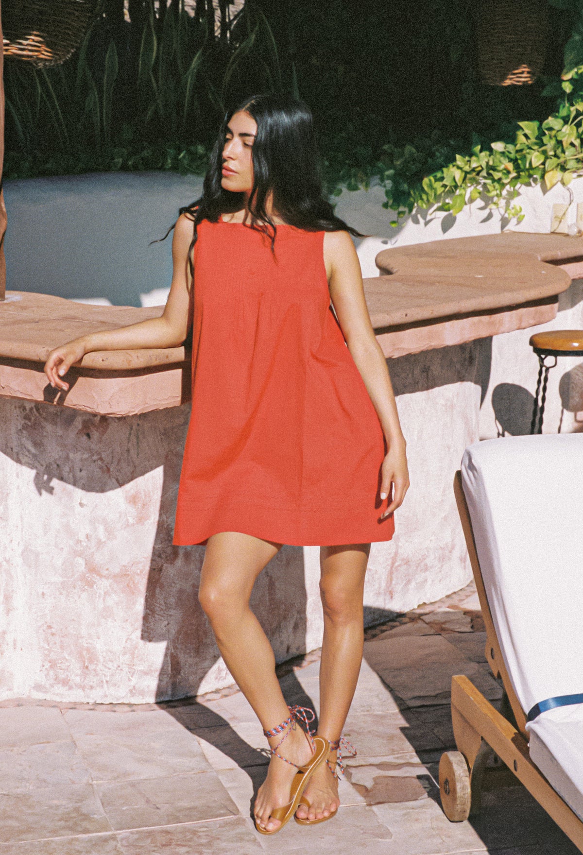 Pavo Clay Cotton Dress