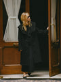 Malla Black Wool Coat