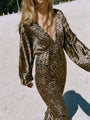 Asta Leopard Printed Silk Charmeuse Dress