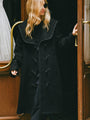 Malla Black Wool Coat