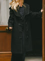 Malla Black Wool Coat