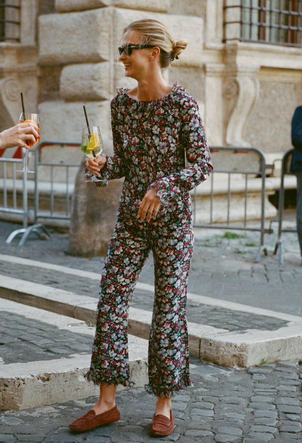 Kaja Pant Peonia Print