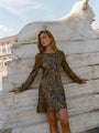 Patrice Leopard Printed Silk Charmeuse Dress