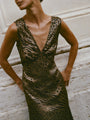 Krista Dress Leopard Print Silk Charmeuse