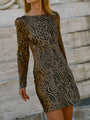 Patrice Leopard Printed Silk Charmeuse Dress