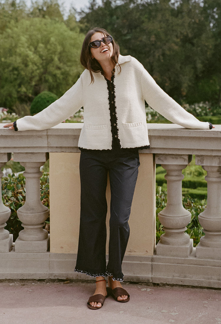 Reyla Ivory Knit Jacket – Ciao Lucia