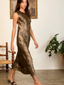 Lukka Leopard Printed Silk Charmeuse Dress