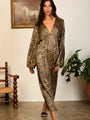 Asta Leopard Printed Silk Charmeuse Dress