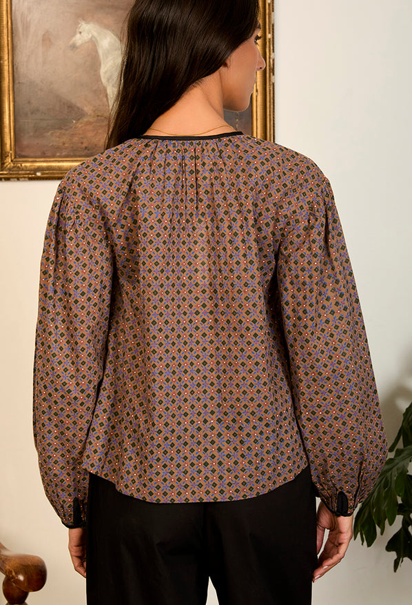 Myra Top Stained Glass Cotton Voile