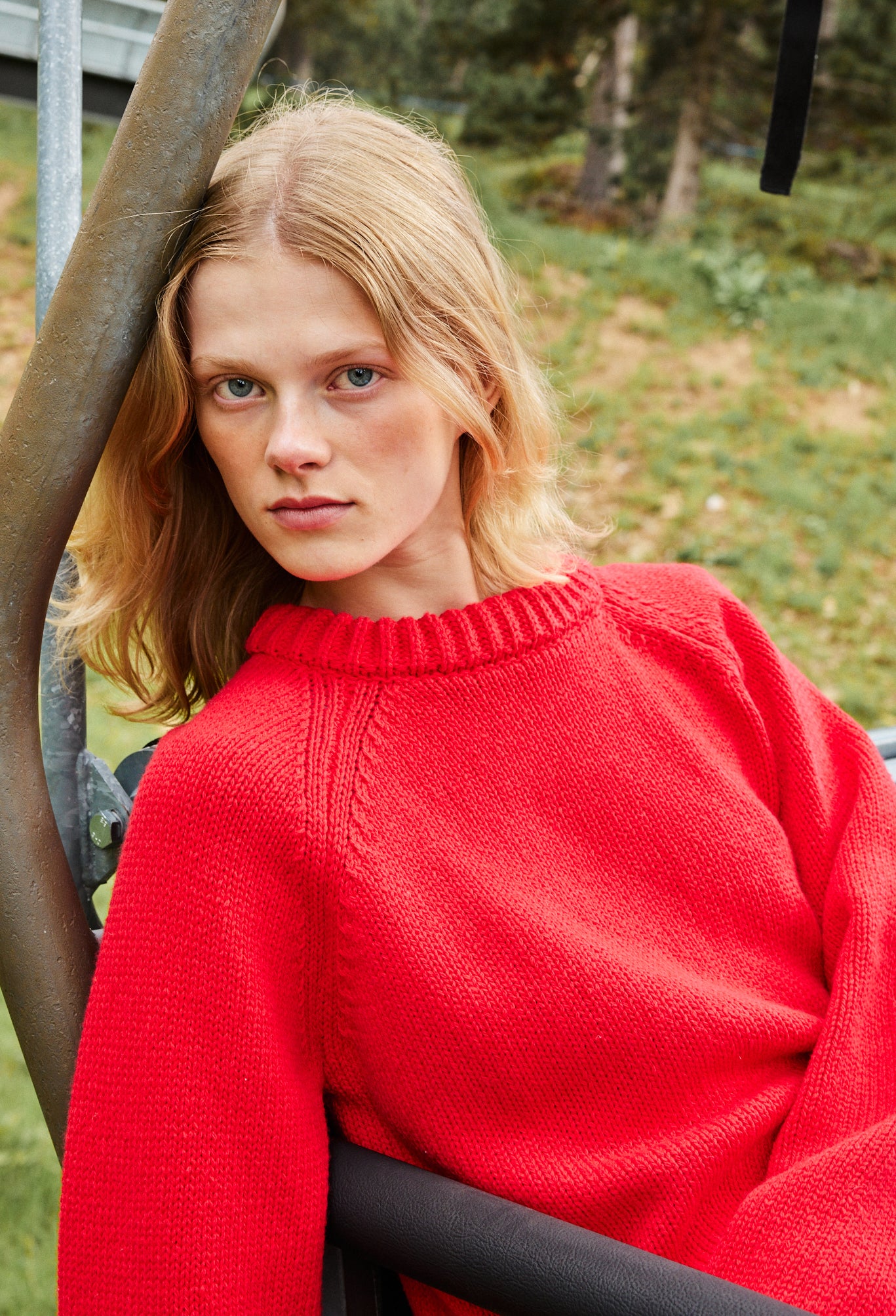 Brolio Red Wool Pullover