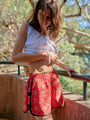 Bibbi Red Begonia Silk Short