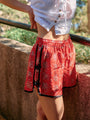Bibbi Red Begonia Silk Short