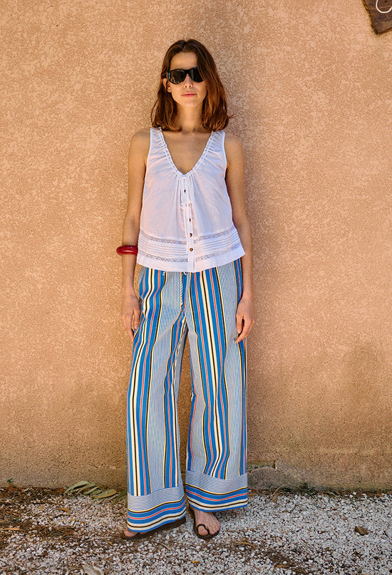 Eugenia White Cotton Voile Top